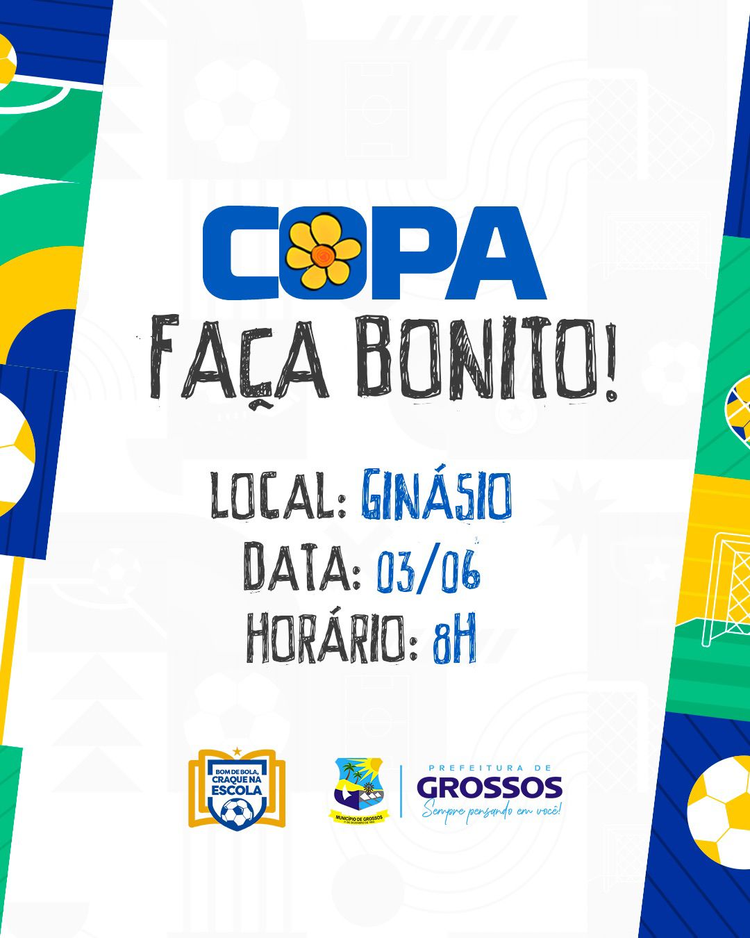 Copa Faça Bonito acontece neste sábado (3) em Grossos