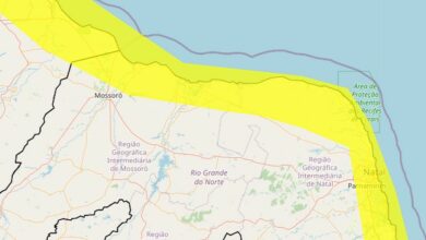 Alerta Amarelo: Ventos Costeiros intensos colocam 45 cidades litorâneas do RN em perigo potencial