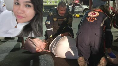 Cantora Narinha Lessa fica ferida em acidente de trânsito em Mossoró