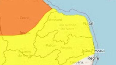 RN tem previsão de chuvas e ventos de até 60 km/h, alerta Inmet