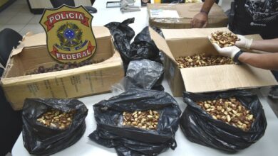 PF prende casal e apreende 5,66 kg de crack misturados com castanhas em Parnamirim