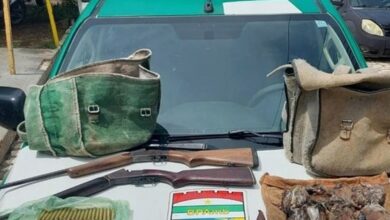Polícia prende caçadores e apreende armas, munições e aves silvestres mortas em Serra do Mel