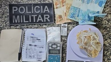 Suspeito é preso com droga, dinheiro e balança no Centro de Areia Branca