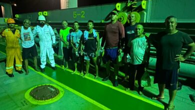 Navio de carga naufraga a 90 km do litoral do RN e tripulantes são resgatados com vida