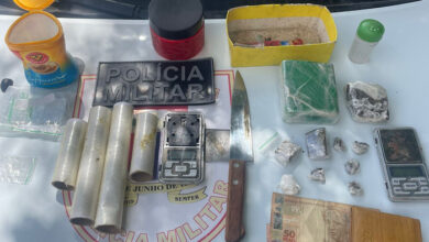 Polícia Militar apreende drogas e prende dois suspeitos por tráfico na zona rural de Areia Branca