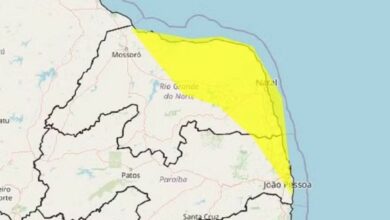 Inmet alerta para chuvas em Grossos e mais 84 cidades do RN