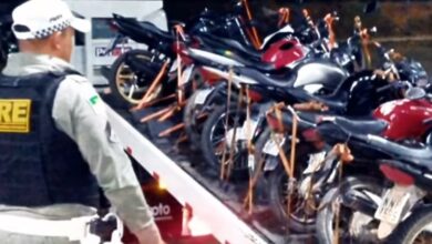 2ª CIPRv realiza Operação Sossego em Assú e apreende 9 motocicletas com escapamentos irregulares