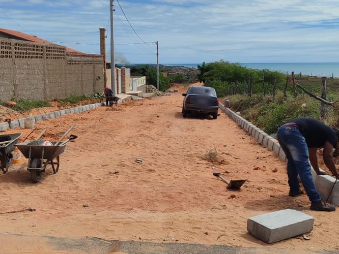 Prefeitura de Tibau realiza Pavimentação nas proximidades do Álibi