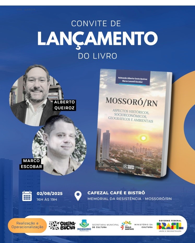 Professores lançam livro que explora história, geografia e aspectos socioambientais de Mossoró